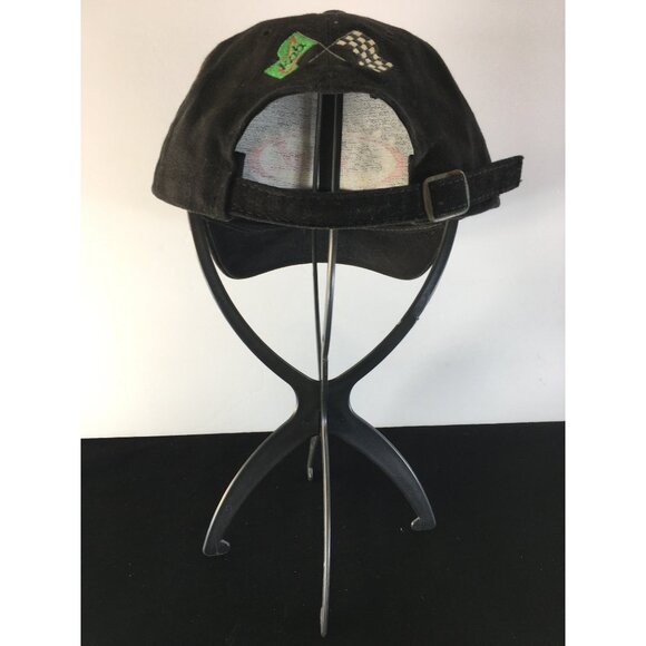 Vtg Anheuser-Busch Bud Racing Break All Barriers Baseball Cap Black Adjustable - Picture 3 of 11